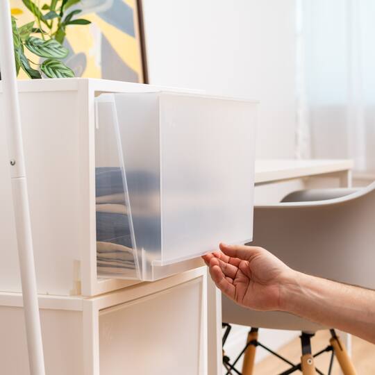 Iris® White Deep Box Chest Drawer, 3 Pack